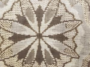 アンティーク　華紋模様織り出し本場泥大島紬着物(龍郷)